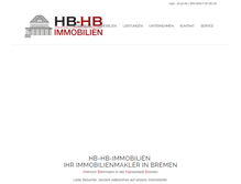 Tablet Screenshot of hb-hb-immobilien.de